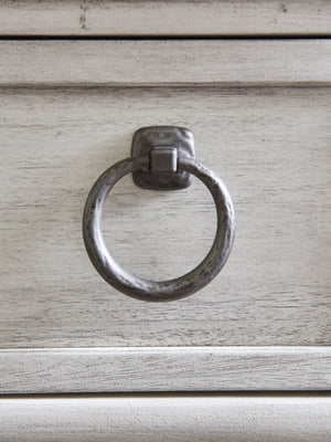 Lexington Barrett Triple Dresser: Casual Luxe Living With Antique Pewter Hardware And Elegant Cathedral Mahogany Oyster  714-233