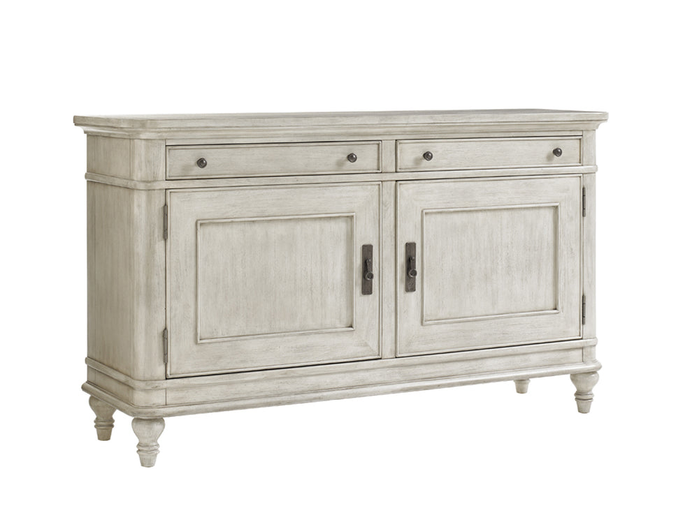Lexington Oakdale Buffet - Elegant Transitional Design With Generous Storage And Sophisticated Oyster Finish Oyster  714-852