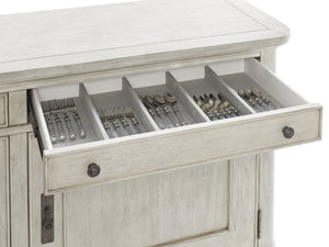 Lexington Oakdale Buffet - Elegant Transitional Design With Generous Storage And Sophisticated Oyster Finish Oyster  714-852