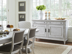 Lexington Oakdale Buffet - Elegant Transitional Design With Generous Storage And Sophisticated Oyster Finish Oyster  714-852