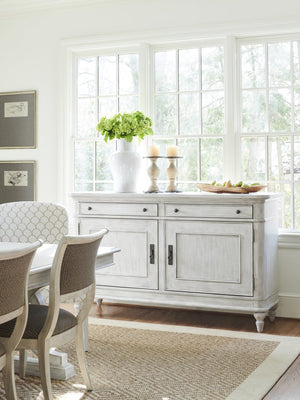Lexington Oakdale Buffet - Elegant Transitional Design With Generous Storage And Sophisticated Oyster Finish Oyster  714-852