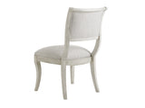 Lexington Eastport Dining Chair: Casual Transitional Style With Oyster Finish And Textured Upholstered Seat Oyster  714-880-01