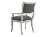 Lexington Eastport Dining Chair: Casual Transitional Style With Oyster Finish And Textured Upholstered Seat Oyster  714-881-40