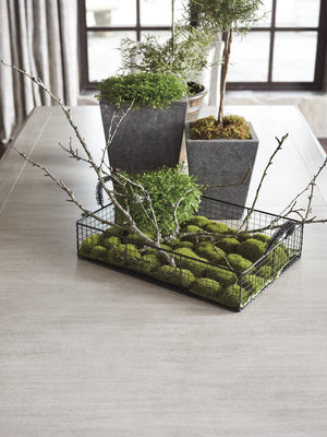 Lexington Montauk Rectangular Dining Table - Elegant Oyster Finish, Trestle Base Design, Comfortably Seats 10 Oyster  714-876