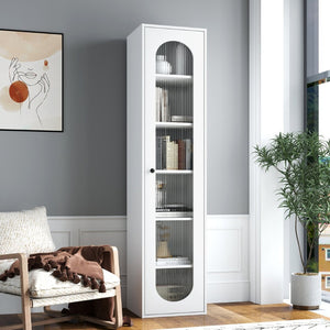 English Elm Organizer Rolling Three Tier Pantry Storage Cabinet with Wheeled Base Slim Fit W331P379950