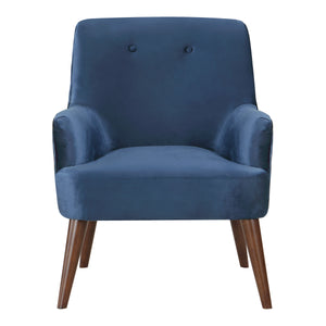 OSP Home Furnishings Chatou Chair  Midnight Blue