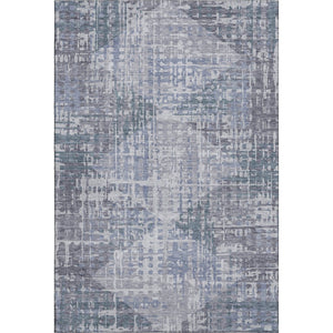 HomeRoots 10' Blue & Purple Geometric Washable Area Rug - UV Protected, Durable, Stylish for Busy Homes! 715003