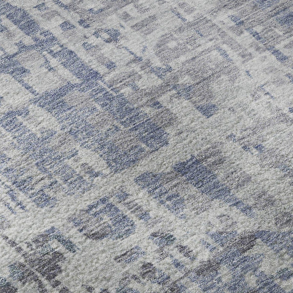 HomeRoots 10' Blue & Purple Geometric Washable Area Rug - UV Protected, Durable, Stylish for Busy Homes! 715003