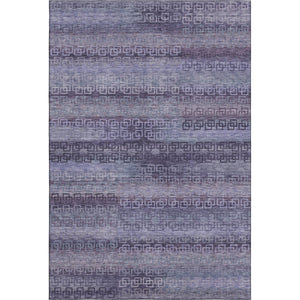 HomeRoots 10' X 14' Striped Plum & Purple Area Rug - Washable, UV Protected, Stain Resistant for Busy Homes 715099