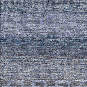 HomeRoots 10' X 14' Taupe and Blue Striped Area Rug - Washable, UV-Protected, Stain-Resistant for Homes 715117