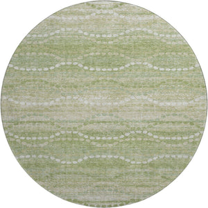 HomeRoots 8' X 10' Sage and Ivory Abstract Geometric Area Rug - Washable, UV Protected, Stain Resistant Design 715295