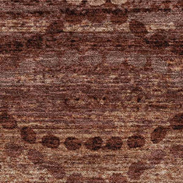 HomeRoots 5' X 8' Rust & Copper Abstract Geometric Area Rug - Washable, UV-Protected & Stain-Resistant Design 715329