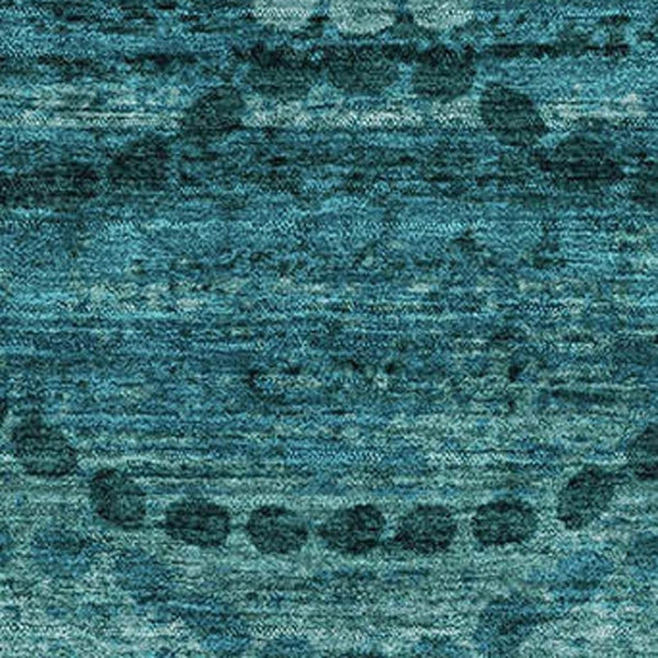 HomeRoots 5' X 8' Turquoise & Aqua Abstract Geometric Area Rug – Washable, UV-Protected, Stylish & Durable! 715335