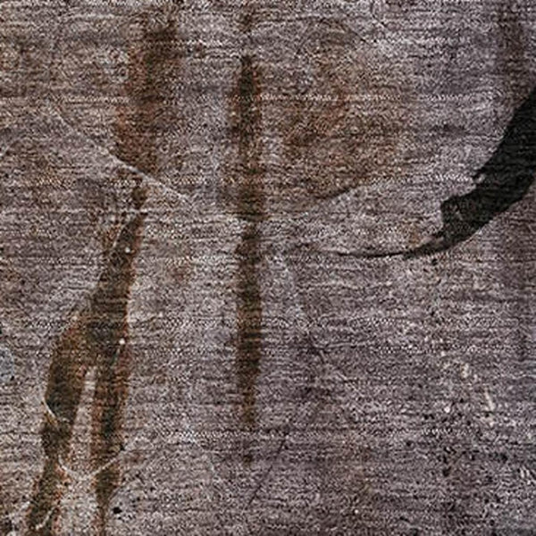HomeRoots 5' X 8' Stylish Taupe and Gray Abstract Washable Area Rug with UV Protection for Busy Homes 715365