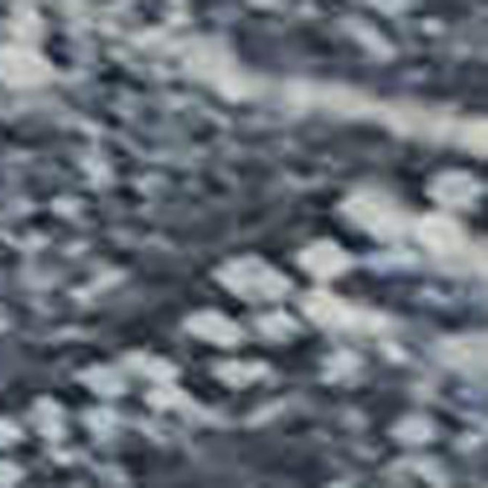 HomeRoots 9' X 12' Blue & Ivory Abstract Area Rug - Washable, UV-Protected, Durable, Non-Slip Design for Homes 715380