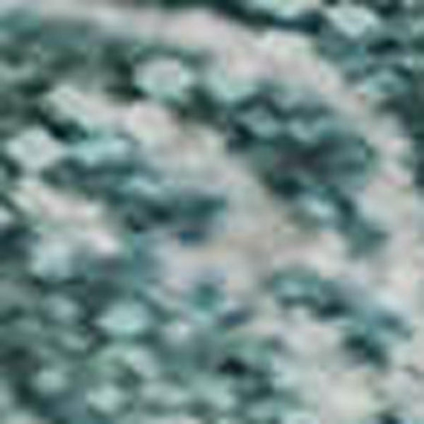 HomeRoots 8' Teal And Ivory Abstract Round Rug - Machine Washable, UV Protected, Stain Resistant, Durable Decor 715390