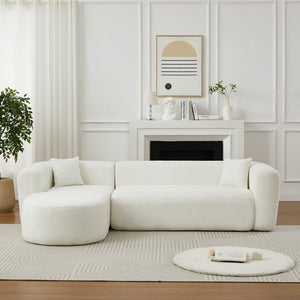 English Elm [video]109.4" Chenille Cloud Sectional Sofa Sink-in Foam L-shape Couch for Modern Living W3505S00051