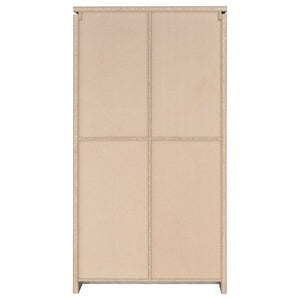 English Elm Myerson Weathered Grey Driftwood Tall 2-Door Cabinet with Removable Shelves Rustic Storage (96) B062P328670