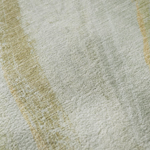 HomeRoots 9' x 12' Sage and Copper Abstract Area Rug - Washable, UV Protected, Stylish & Durable for Every Home 715500
