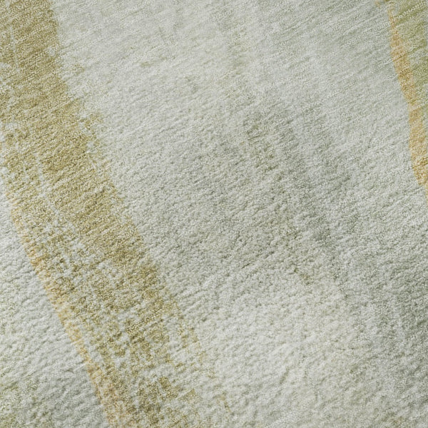 HomeRoots 10' Sage and Copper Abstract Area Rug - Washable, Durable, UV Protected for Modern Living Spaces 715501