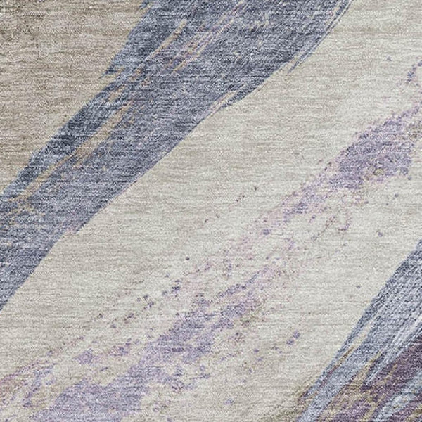 HomeRoots 10' X 14' Coffee And Purple Abstract Area Rug - Durable, Washable, UV Protected for Stylish Comfort 715531
