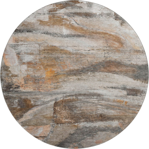 HomeRoots 8' X 10' Modern Abstract Washable Area Rug with UV Protection - Durable, Stylish, Perfect for Homes! 715553