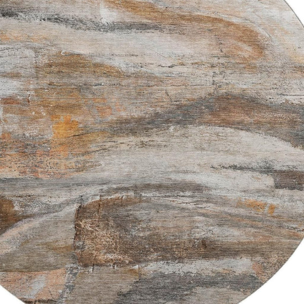 HomeRoots 8' X 10' Modern Abstract Washable Area Rug with UV Protection - Durable, Stylish, Perfect for Homes! 715553