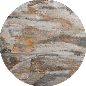 HomeRoots 8' X 10' Modern Abstract Washable Area Rug with UV Protection - Durable, Stylish, Perfect for Homes! 715553