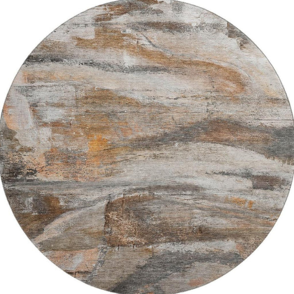 HomeRoots 8' X 10' Modern Abstract Washable Area Rug with UV Protection - Durable, Stylish, Perfect for Homes! 715553