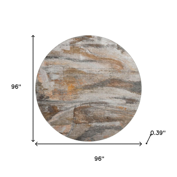 HomeRoots 8' X 10' Modern Abstract Washable Area Rug with UV Protection - Durable, Stylish, Perfect for Homes! 715553