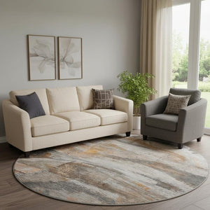 HomeRoots 8' X 10' Modern Abstract Washable Area Rug with UV Protection - Durable, Stylish, Perfect for Homes! 715553