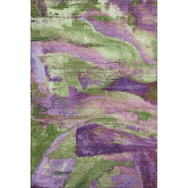 HomeRoots 9' X 12' Colorful Abstract Area Rug - Washable, UV Protected, Perfect for High-Traffic Spaces! 715584