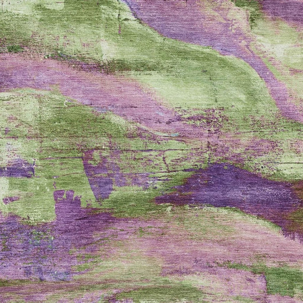 HomeRoots 9' X 12' Colorful Abstract Area Rug - Washable, UV Protected, Perfect for High-Traffic Spaces! 715584