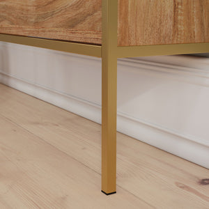 English Elm Wall-mounted Shoe Cabinet with Mirror and Hooks — Space-Saving Tilt-Out Storage, Brown Engineered Wood B356P367815