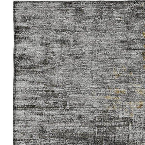 HomeRoots 5' X 8' Stylish Chocolate & Beige Abstract Washable Area Rug - Durable, UV-Resistant & Pet-Friendly! 715611