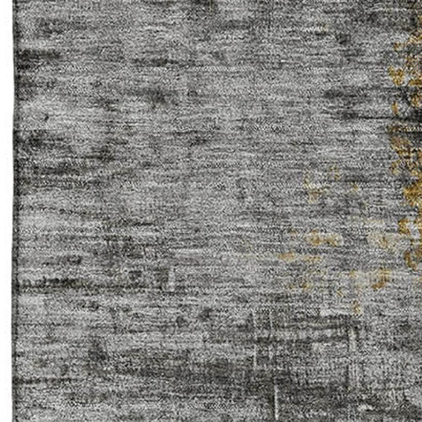 HomeRoots 10' X 14' Chocolate and Beige Abstract Area Rug - Washable, Stain Resistant, UV Protected for Homes 715615
