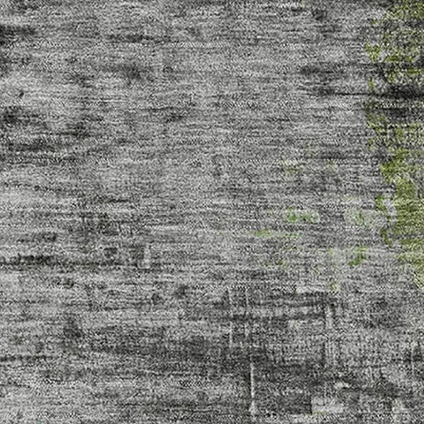 HomeRoots 9' X 12' Green and Gray Abstract Area Rug - Washable, UV Protected, Ideal for Modern Spaces & Families 715620