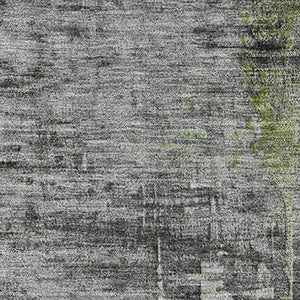 HomeRoots 10' X 14' Modern Green and Gray Abstract Area Rug – Washable, UV-Protected, Durable for High Traffic 715621