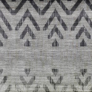 HomeRoots 10' X 14' Gray and Charcoal Geometric Area Rug - Washable, UV-Protected, Stain-Resistant Design 715657