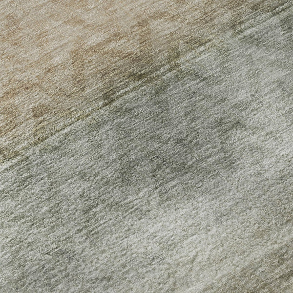 HomeRoots 10' X 14' Gray and Charcoal Geometric Area Rug - Washable, UV-Protected, Stain-Resistant Design 715657