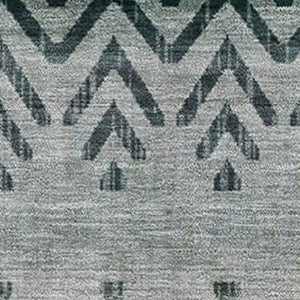 HomeRoots 10' X 14' Teal and Gray Geometric Area Rug - Washable, UV-Protected, Pet-Friendly for High Traffic Areas 715663