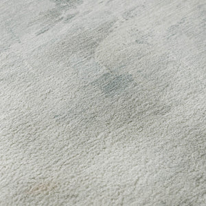 HomeRoots 8' X 10' Sky Blue and Ivory Abstract Area Rug - Washable, Stain-Resistant, UV Protected Design for Homes 715691