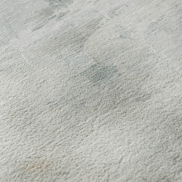 HomeRoots 8' X 10' Sky Blue and Ivory Abstract Area Rug - Washable, Stain-Resistant, UV Protected Design for Homes 715691