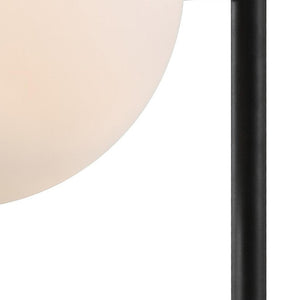 HomeRoots 29" Clear LED Novelty Table Lamp with Drum Shade - Modern Design for Home, Office & Bedroom Decor 715697
