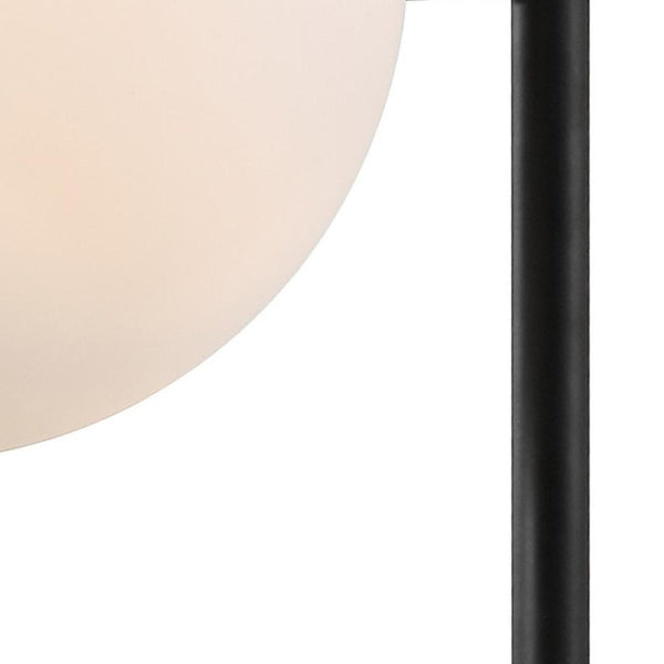 HomeRoots 29" Clear LED Novelty Table Lamp with Drum Shade - Modern Design for Home, Office & Bedroom Decor 715697