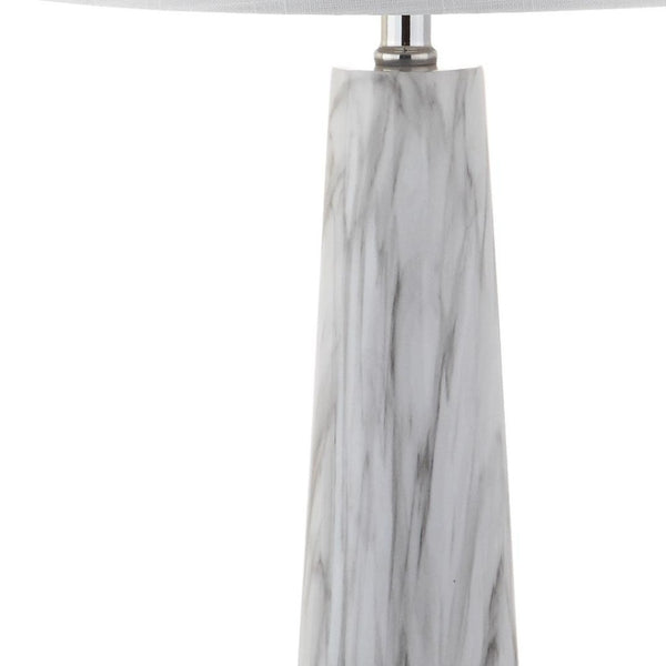 HomeRoots 24" Brown Novelty Table Lamp - LED Drum Shade for Warm, Ambient Light in Modern or Rustic Decor 715699