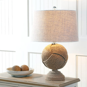 HomeRoots 27" White Novelty Table Lamp - Stylish LED Lighting with Classic Drum Shade for Cozy Ambiance 715701