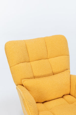 English Elm Rocking Glider Chair Teddy Upholstered High Back Nursery Accent Seat Modern Style B205P205671