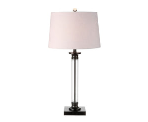 Set of Two Table Lamps with Fabric Drum Shades for Modern Living Rooms and Bedrooms