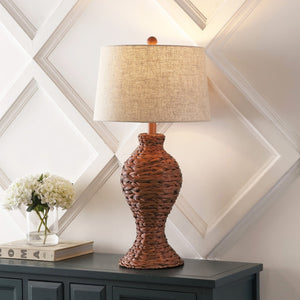 HomeRoots 30" Gold Novelty Table Lamp - Elegant Drum Shade Lighting for Living Rooms, Bedrooms & More! 715706